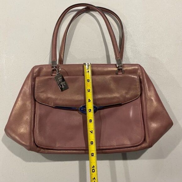 Coach Madison Madeline Satchel, Rose Gold Leather, EUC - Picture 10 of 12
